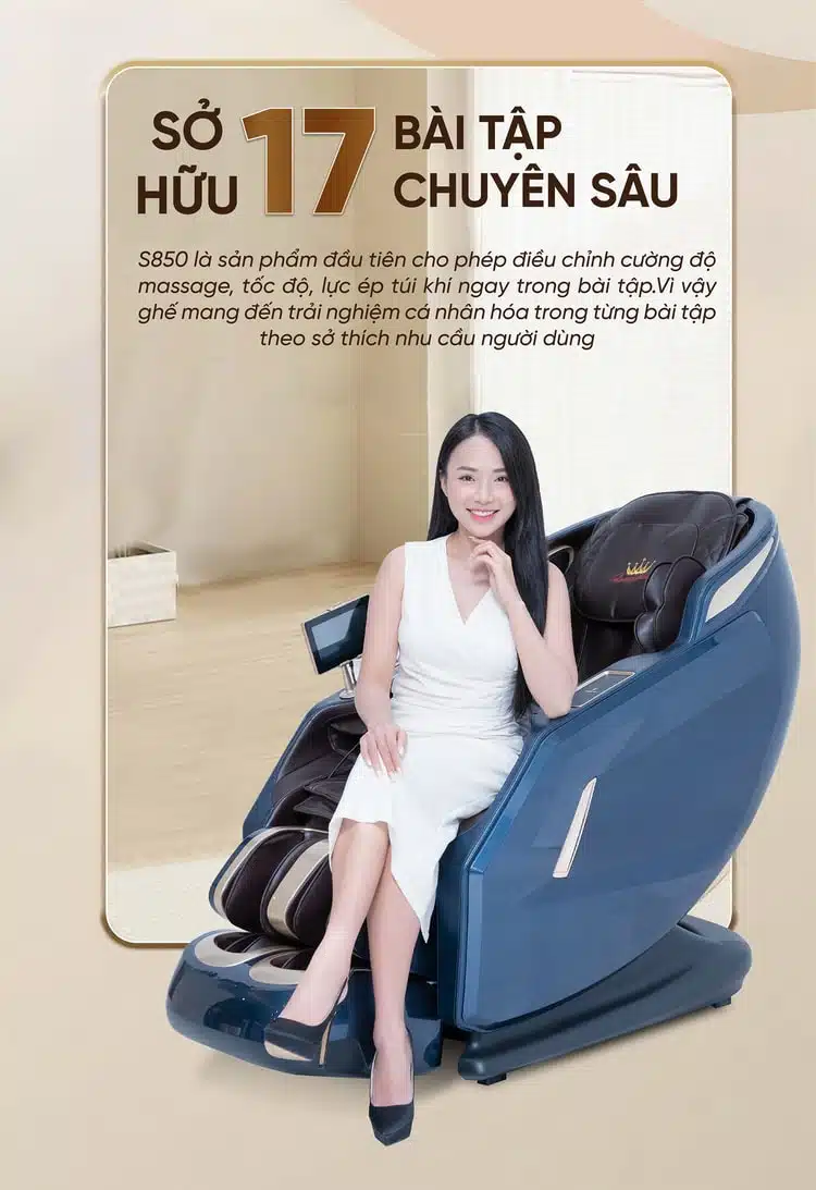 Ghế massage Queen Crown QC S850 11
