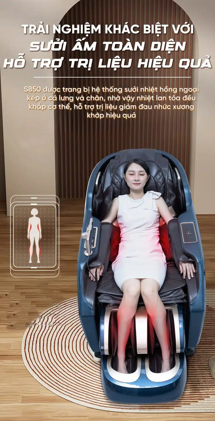 Ghế massage Queen Crown QC S850 12