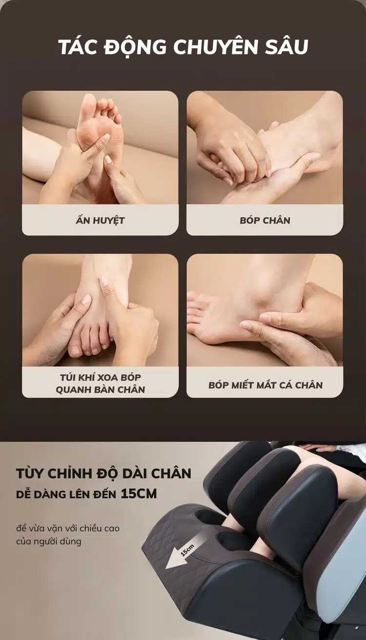 Ghế massage toàn thân Queen Crown QE66 Lux 11