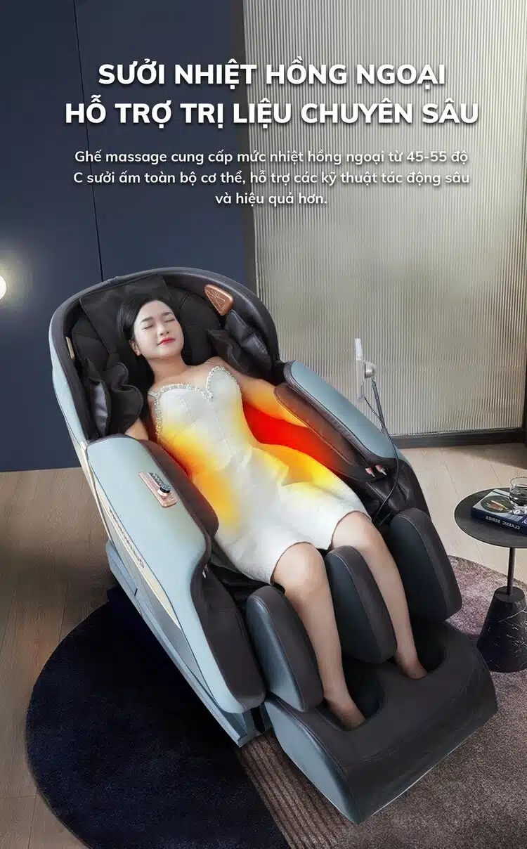 Ghế massage toàn thân Queen Crown QE66 Lux 12