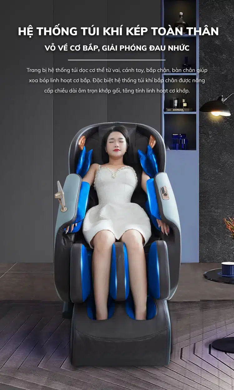 Ghế massage toàn thân Queen Crown QE66 Lux 19