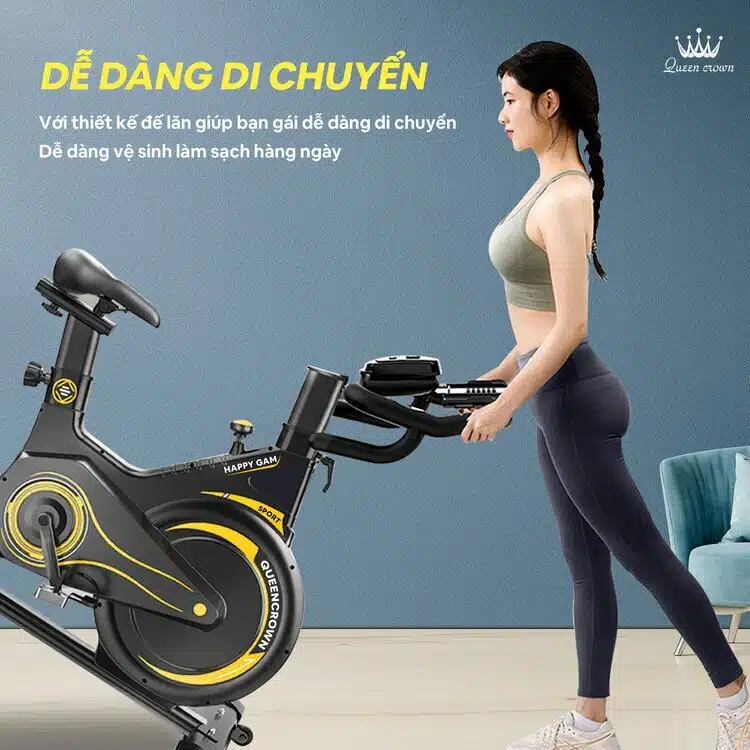 Xe Đạp Tập Thể Dục Tại Nhà Queen Crown 300 Sport 1